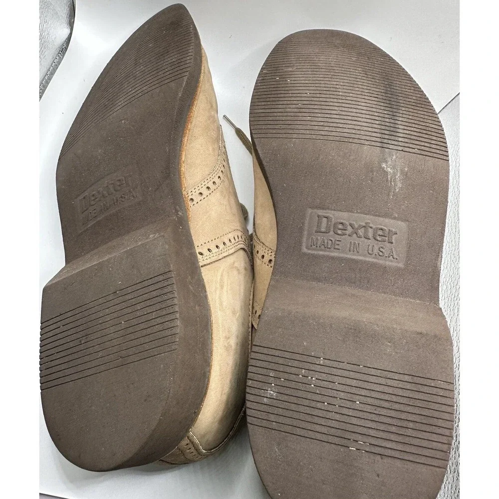 Dexter Oxford‎ men’s shoes Light Brown size 9.5M made in USA V760-6